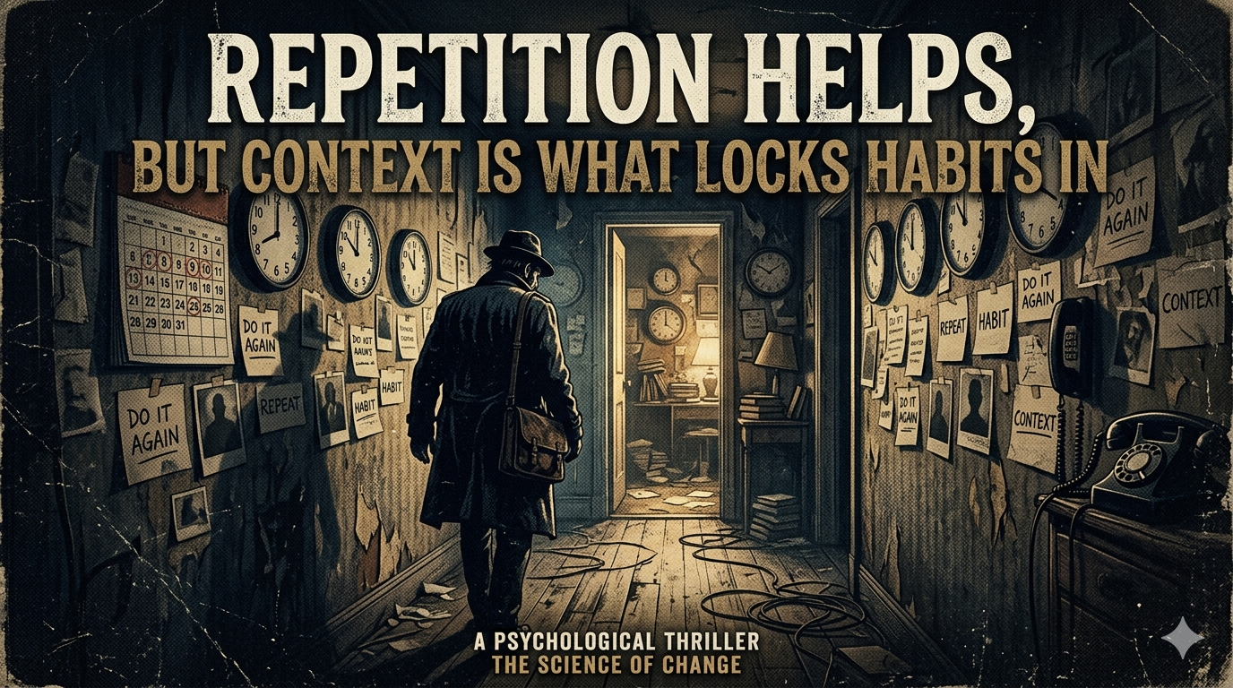 Repetition helps, but context is what locks habits in