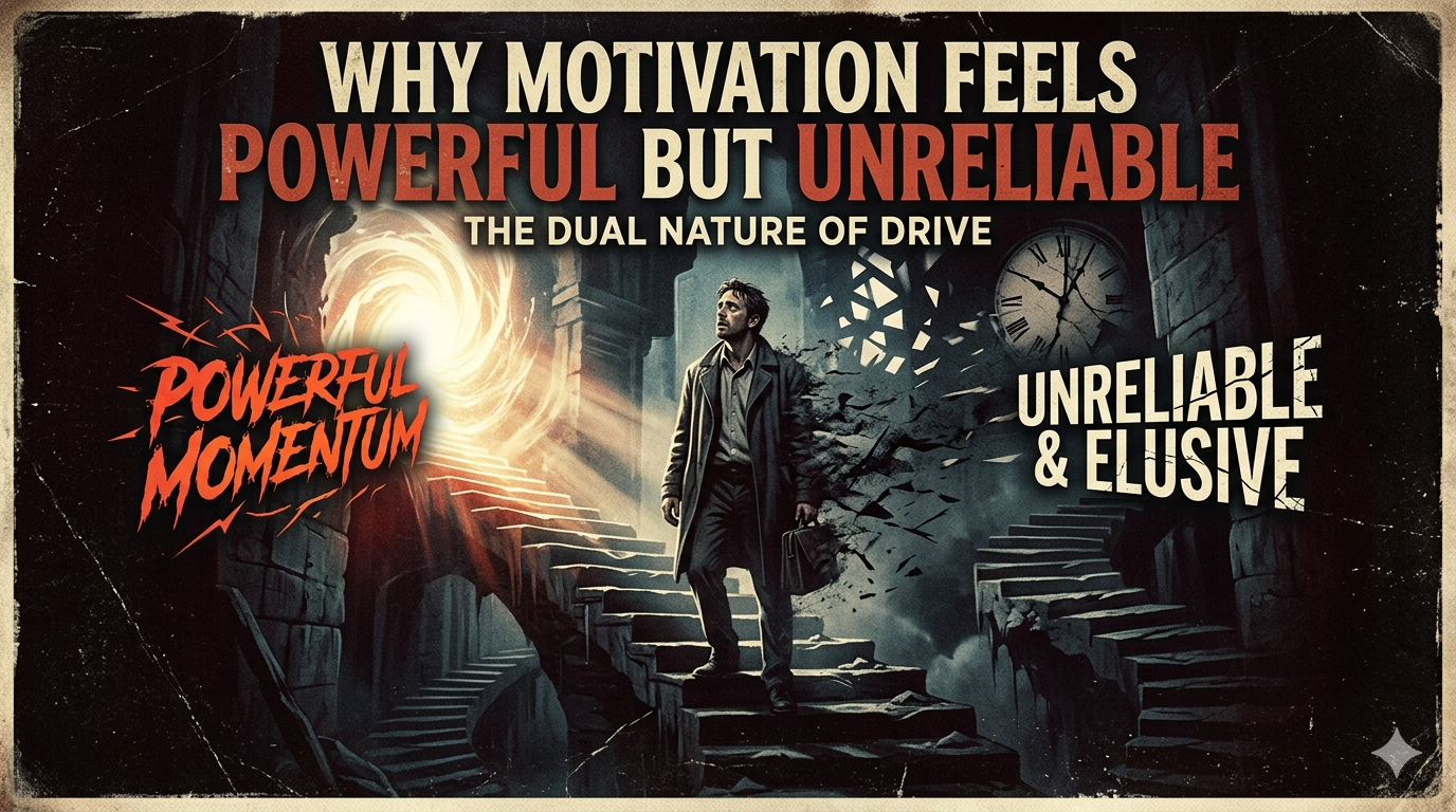 Why motivation feels powerful but unreliable